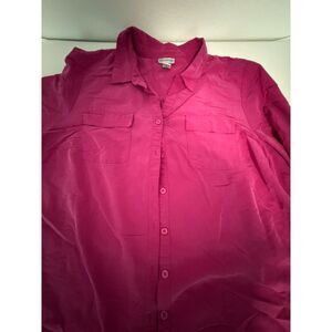 Catherines 2X pink long sleeve button down